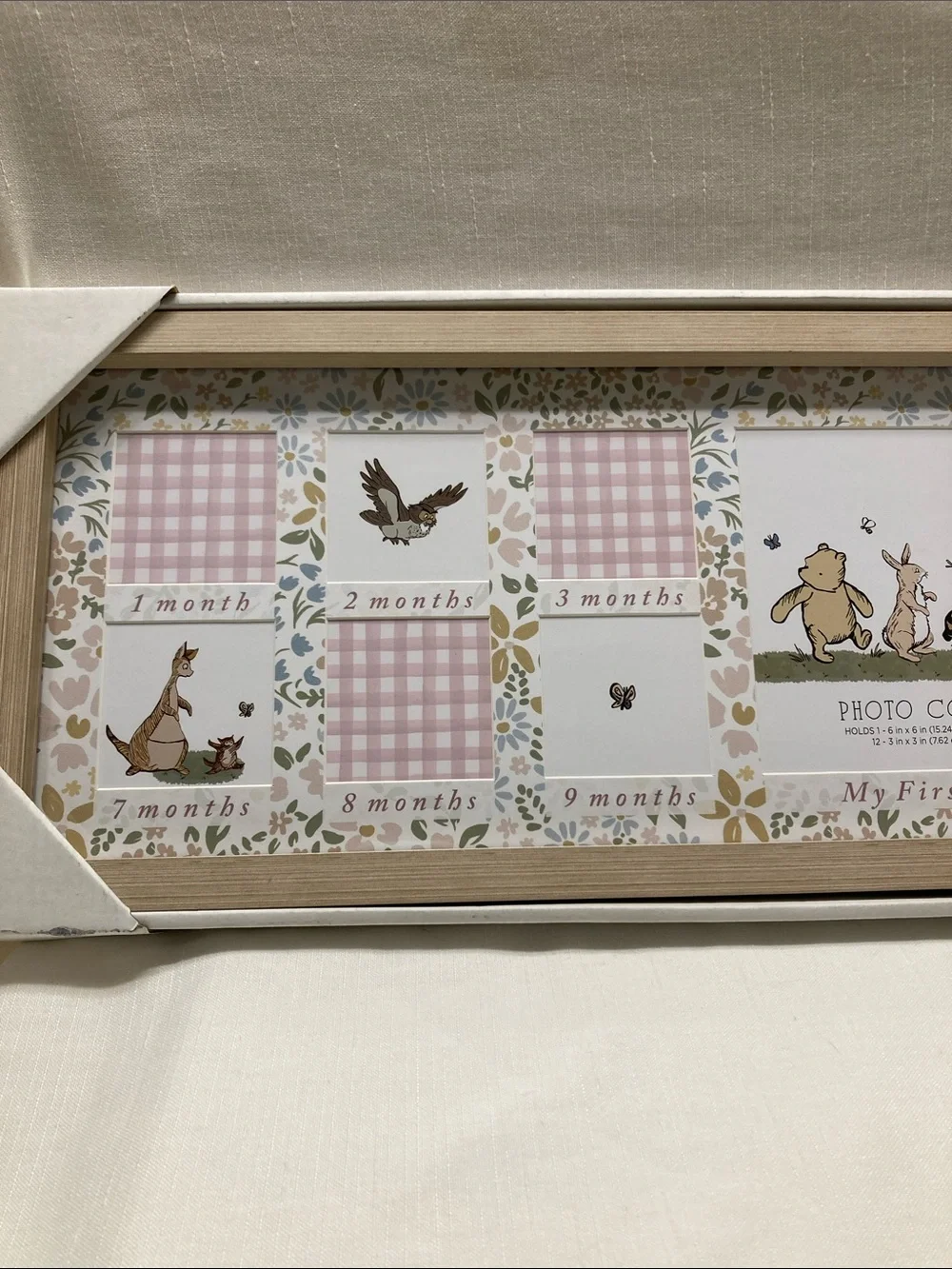 Wendy Bellissimo Pink Winnie the Pooh Baby Photo Collage Frame